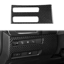 Real Carbon Fiber Headlight Switch Panel Trim For Nissan Rogue X-Trail 21-25