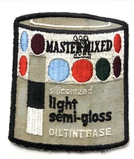 VTG Master Mixed Semi-gloss Can of Paint Patch 4x4.5" -older