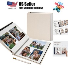 Large Photo Album Self Adhesive for 4x6 5x7 8x10 Pictures Scrapbook Album DIY...