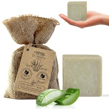 Image of Dr Ancient Aloe Vera Soap Bar Organic Natural Vegan Traditional Handmade Antique