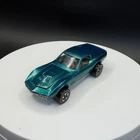 Vintage Hot Wheels Redline Custom Corvette Aqua US Base - Excellent Condition