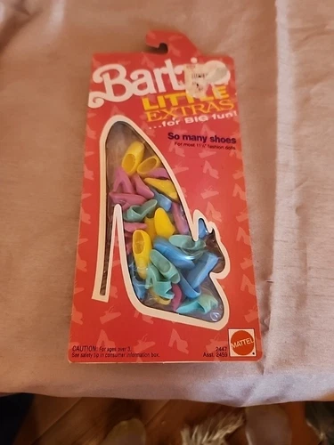 Vintage Barbie Little Extras Shoes New in Package 1991 Mattel #7