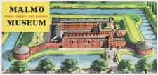 1950s Malmo Museum Sweden Brochure Leaflet Art Nature Culture Malmohus Castle