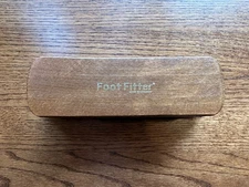 New FootFitter Large 8 x 2.5" Shoe Shine Brush Made in Germany Horse Hair Black