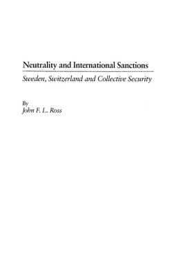 John Ross | Neutrality and International Sanctions | Buch | Englisch (1989)