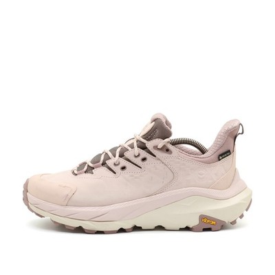 Hoka One Damen Kaha 2 Low GTX Schuhe Rosa Nubukleder Low-Top Wanderschuhe EU 42