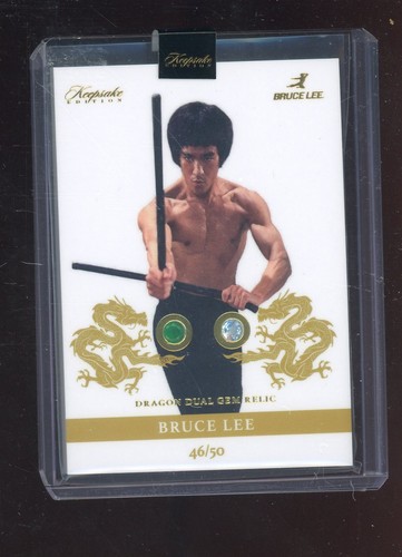 2024 Keepsake Bruce Lee 50th Anniversary #148 Dragon Dual Gem Relic 46/50