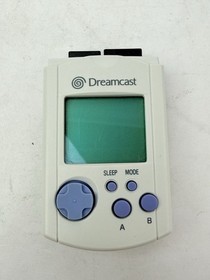 Sega Dreamcast OEM Control Pad Gray Gamepad Pre-Owned w/ Box and VMU - Untested