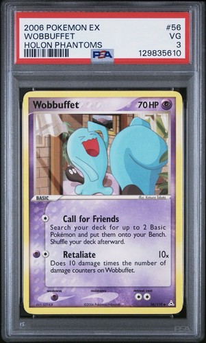 Wobbuffet graded PSA 3 for sale on eBay