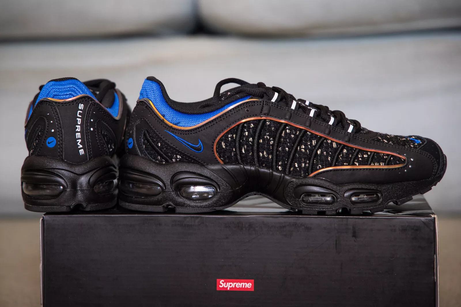Supreme x Nike Air Tailwind IV 4 Black UK 8 US 42.5