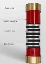 1PC 100W 1MΩ 28*160MM RI80 high frequency high voltage non-inductive resistance