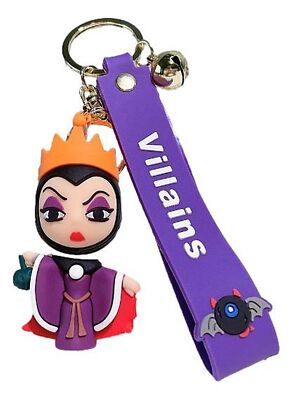 Disney Villains Snow White's Evil Queen Character 3D Silicone Charm Keychain