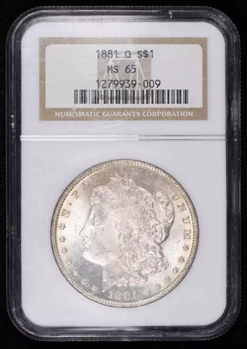 1881 O Morgan Silver Dollar NGC MS-65