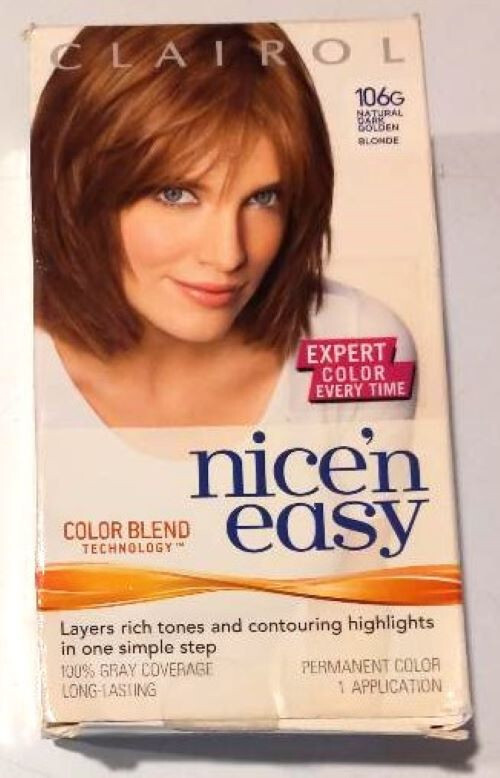 Clairol Nice 'n Easy Permanent Hair Color Natural Dark Golden Blonde (106G)