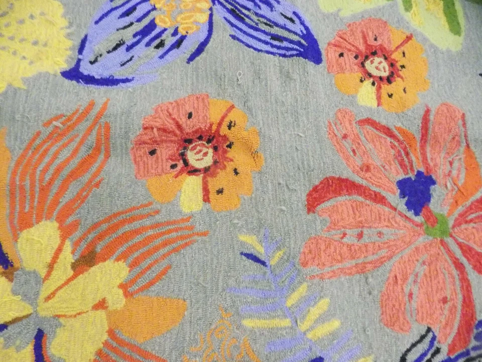 Серый/оранжевый ковер с отдельной резьбой 3 фута 6 дюймов x 5 футов 6 дюймов сниженная цена 1172601063 FRS468C-4 - Изображение 2 из 4