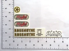 water slide decal set for Doepke Rossmoyne fire truck W/TRACKING