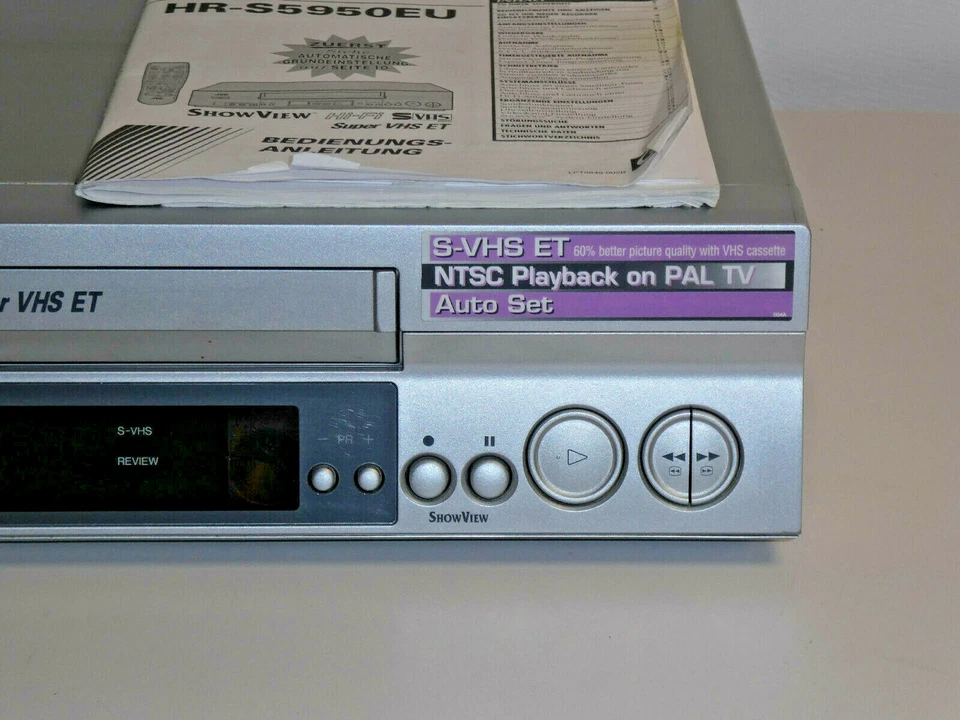 JVC HR-S5950 High-End S-VHS ET Videorecorder inkl. FB&BDA, 2 Jahre Garantie - Bild 3 von 4