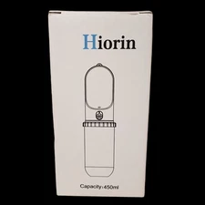 Hiorin Portable Dog Water Dispenser Bottle for Pet Outdoor Travel Walking Hiking