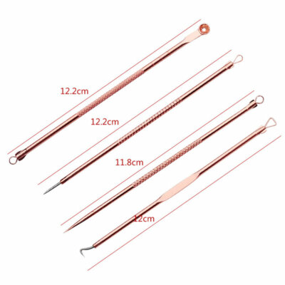 9/4 -Pcs Blackhead Remover Pickple Tool Kit Akne Comedone Extraktor Tweezer B  