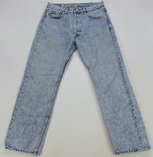 Rare Vintage LEVI  S Strauss  Co Red Tab Light Wash Button Fly Denim Jeans 90s 