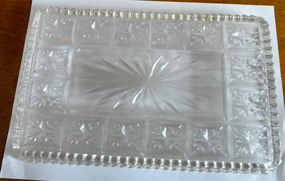 Vintage Glass Vanity Dressing Table Tray eBay
