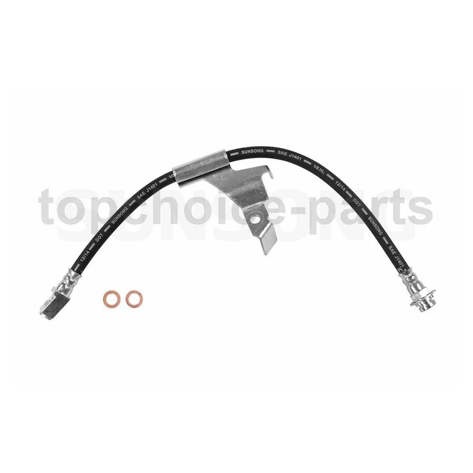 Línea de freno de manguera de freno delantera trasera izquierda y derecha 4 piezas para Oldsmobile 98 1985-1991 Foto 3 de 4