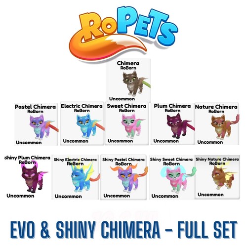 Ropets Chimera - Evo & Shiny Fly & Ride - Full Collection US