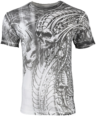 #ad Xtreme Couture By Affliction Men#x27;s T Shirt Proto Metal White S 6XL $23.99