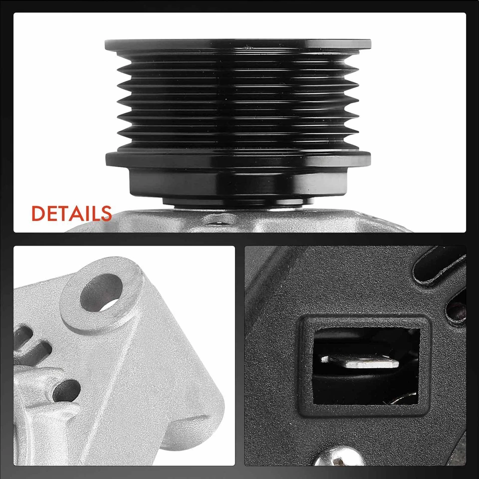 Alternador para Mercedes-Benz 190E 1991-1993 E300 1995 70 Amp12 voltios CW 6 ranuras Foto 2 de 4