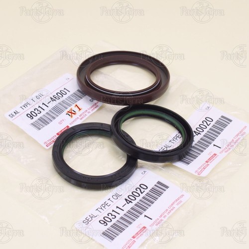 Genuine OEM 9305 Toyota Lexus Front Crank + Cam Seals Set for Supra