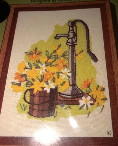 Sunset Jiffy Stitchery "Pompa Acqua" 5"X7" Kit 267 di Connie Blyler Nuovo - Foto 2 di 7