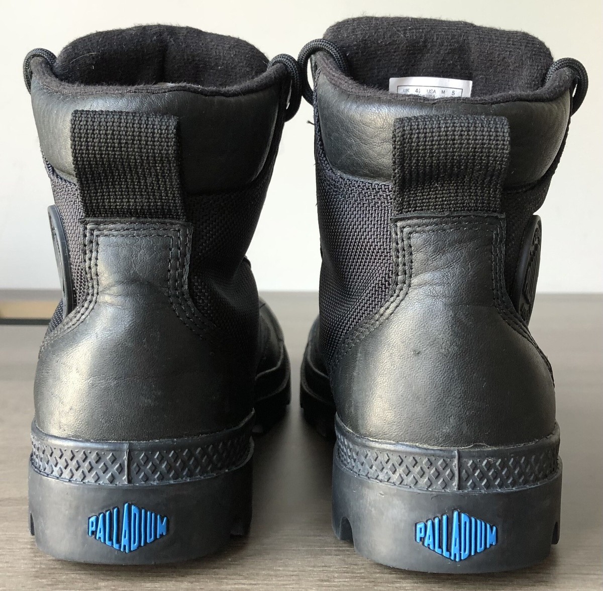 Palladium Boots Mens Size 4 Black Waterproof Leather‎ Ankle Combat 73234-001-M PAMPA RCYL LT+WP+ZIP – Palladium US main image 2