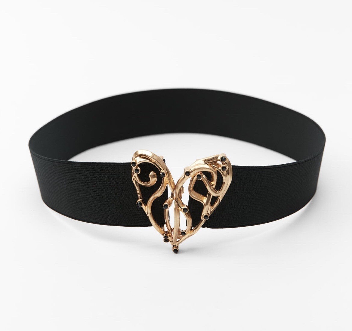 Zara STRETCH HEART BELT size 30 (80) | eBay