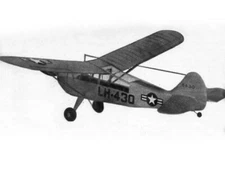 Aeronca L-16 Free Flight Rubber Power 35" WS Model Airplane Printed Plans