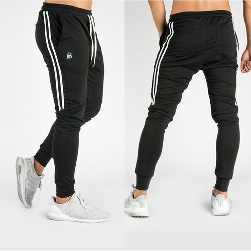 Pantalones Largos Deportivos Para Hombres Correr Gimnasio Ropa De Moda  Casual | eBay