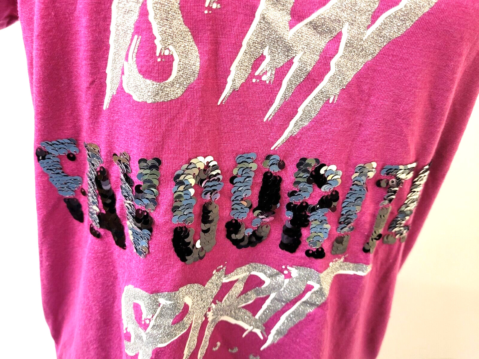 T-Shirt Medium Fuchsia Pink Gin Is My Favourite Drink Wording by George BNWT image 3