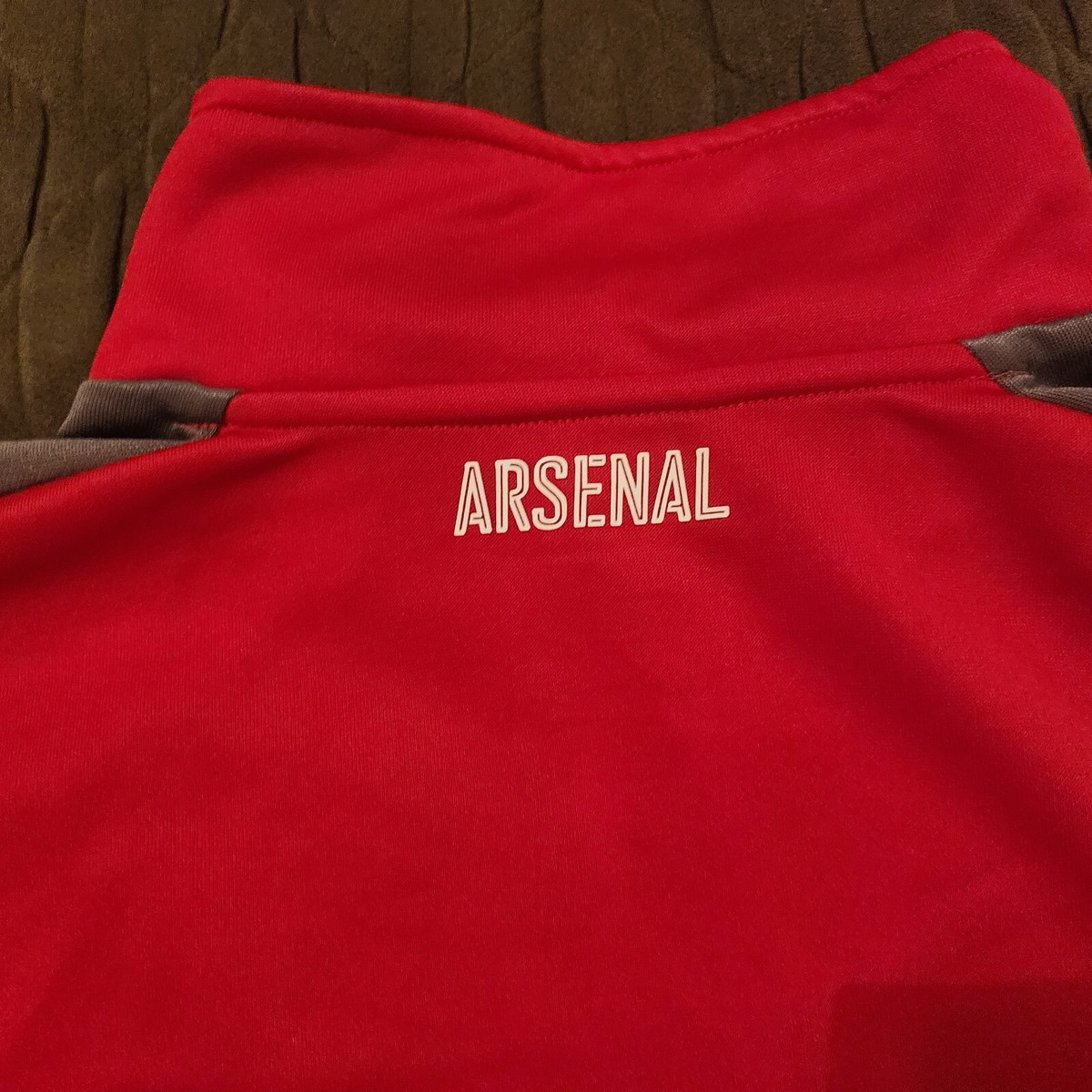 Premier League The Arsenal FC Soccer Red PUMA Quarter-Zip Premier League The Arsenal FC Soccer Red PUMA Quarter-Zip