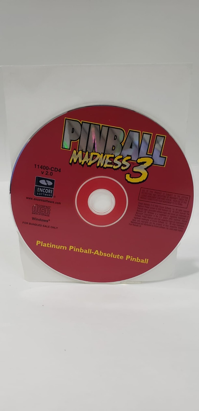 Pinball Madness 3-PC/Computer CD Windows Encore Software Platinum Pinball V 2.0