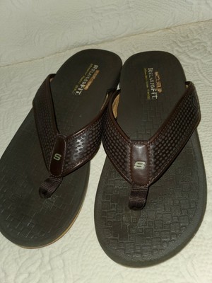 skechers men's pelem emiro flip flop