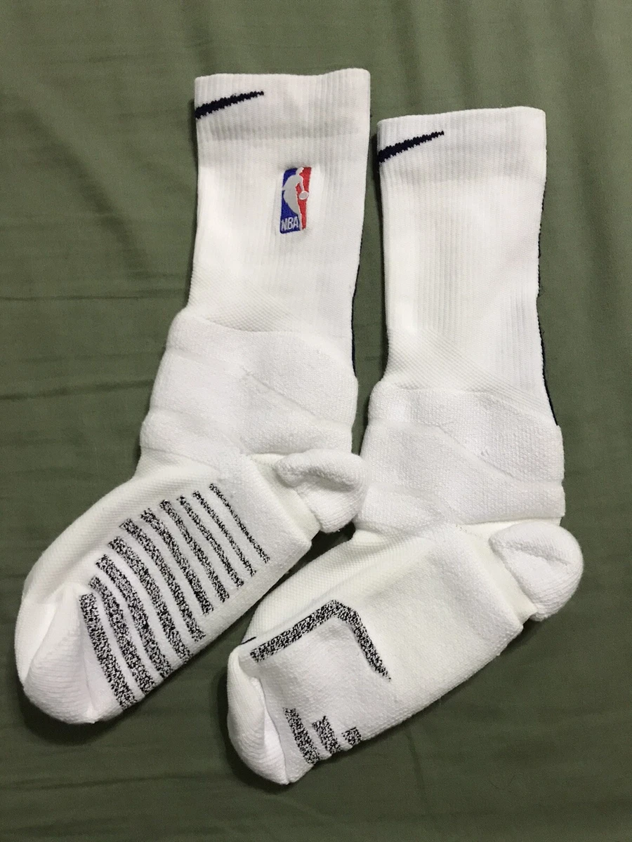 Nike Power Grip Basketball Socks Nba Authentics Player Issue White