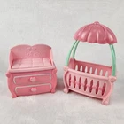 Vintage Cabbage Patch Kids Lil Sprouts Dream Nursery  2007 Dollhouse Furniture