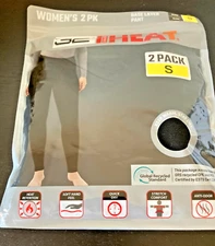 32 Degrees Heat cool Women's 2 pack BASE LAYER PANT  BLACK S