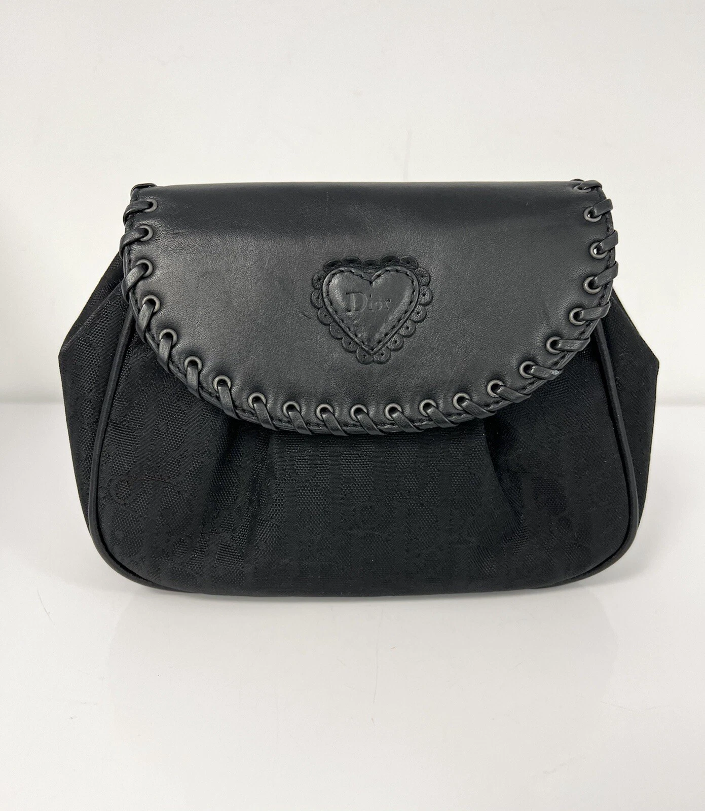 Mini pochette Diorissimo noire Christian Dior