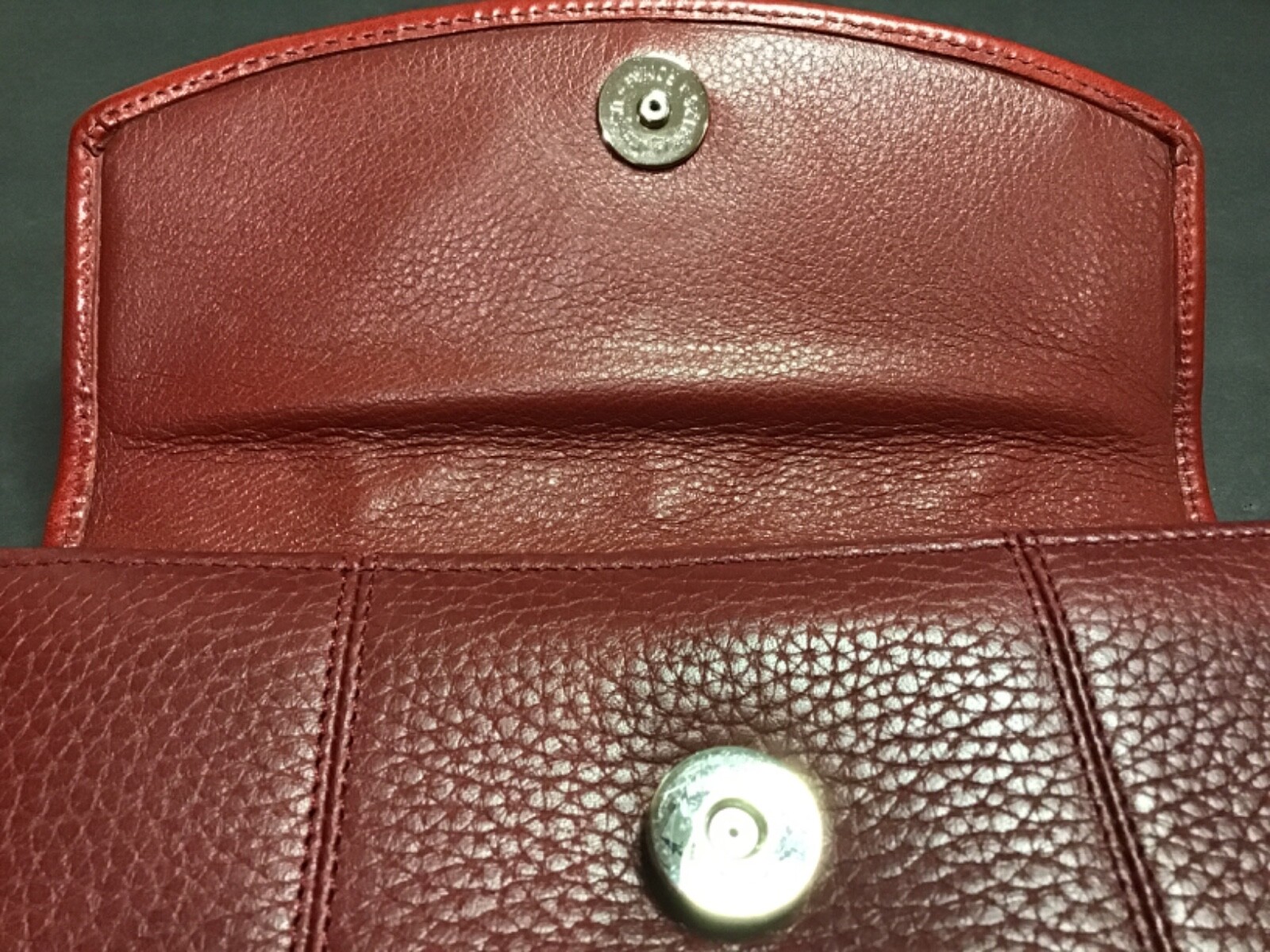 BRIGHTON-BURGANDY/RED LEATHER w/PATCHWORK TOP CRO… - image 12