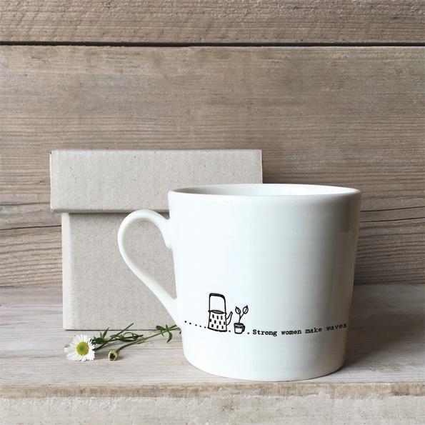 Novelty Porcelain Mug Tea Coffee Cup East Of India Elegant Funny Strong Women