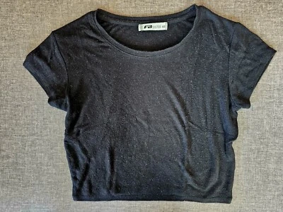 FB Sister T-Shirt Gr. XS (152/158), Schwarz, Stretch, kaum getragen - Bild 1 von 3