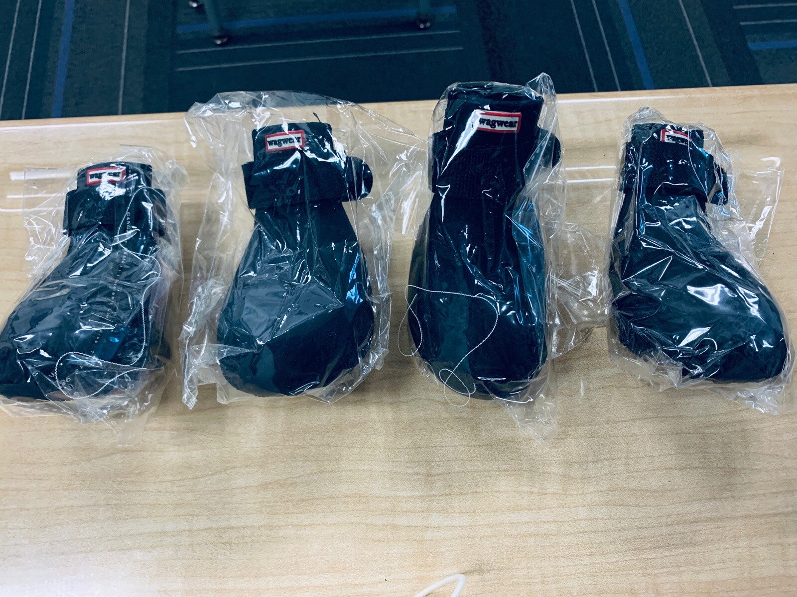 Wagwear WagWellies (BLACK) Rubber Dog Boots Set/4; Large (L) DR Trouble