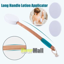 Long Handle Lotion Self Applicator Aid Shower Scrubber Sponge Bath Back Brush