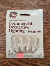 GE Replacement Bulbs Commercial Decorative Lighting, 5V, set of 4 bulbs