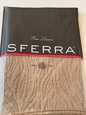 Sferra RINO Boudoir Sham 12”x16” Egyptian Cotton Matelasse 4265 Sand Color NIP